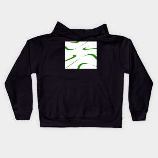 Abstract - green and white. Kids Hoodie